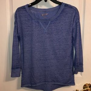 XS Arizona Blue 3/4 Sleeve Shirt
